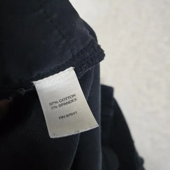 J. Jill Corduroy Pants Straight Leg Womens 14 Petite Black 0725 - Picture 9 of 10